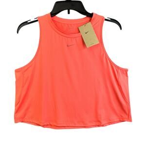 Nike One Dri-FIT Shirt Womens Sz L Training Cropped Tank Top FN2845-814